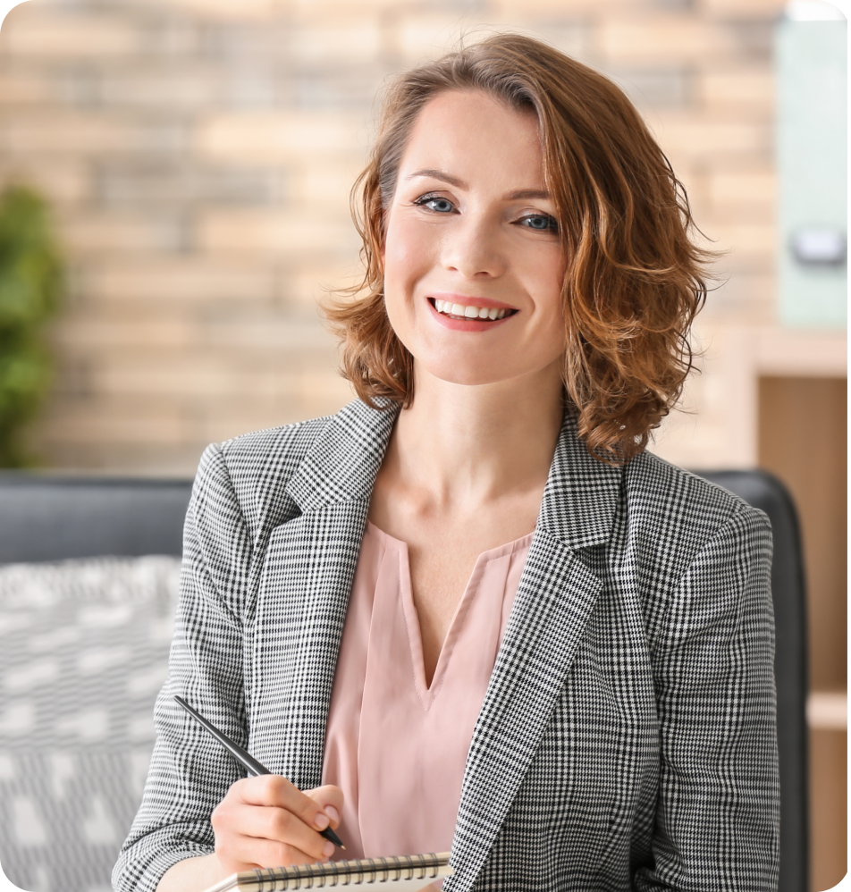 Profesional sonriente